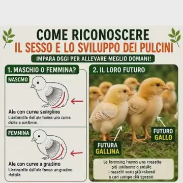 Pulcini o galline per riconoscere maschio e femmina