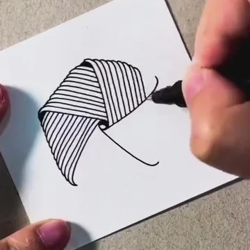 Disegno astratto composto da linee, forme e colori