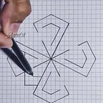Composizione geometrica con forme ordinate e colorate