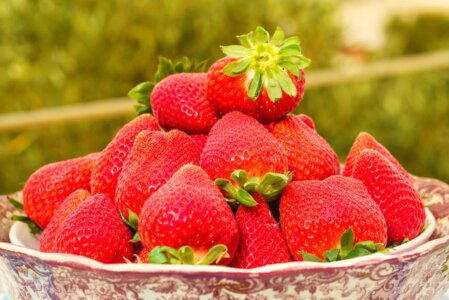 Esempio di griglia dei terzi su un cestino di frutta